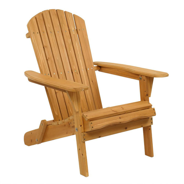 Highland Dunes Noyes Solid Wood Folding Adirondack Chair & Reviews